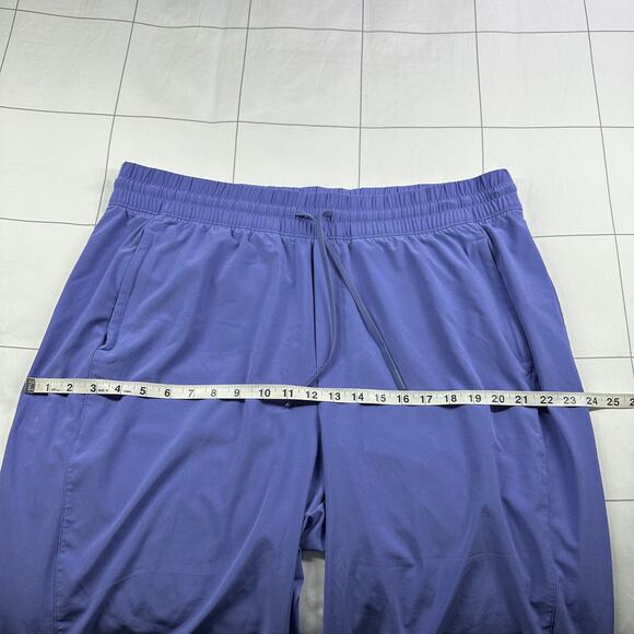 Athleta Pants Womens 18 Adonis Purple Arrival Crop Stretch Sporty Commute Travel - Picture 8 of 12